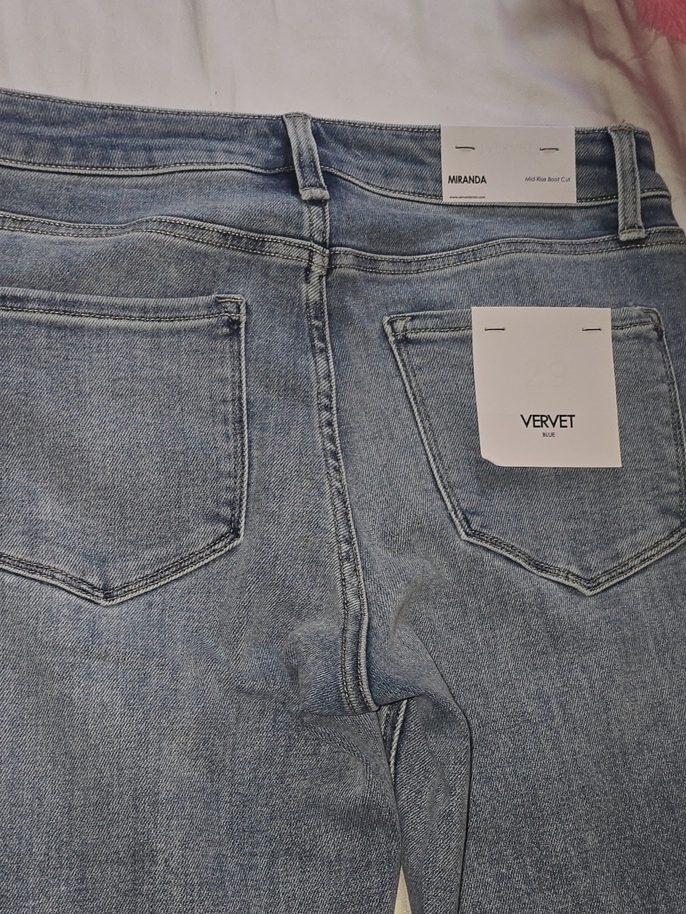 NWT Vervet Blue Women's Bootcut Miranda Mid-Rise Stretch Denim Jeans Size 29 - Picture 7 of 10